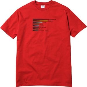 SS18 RED CHART TEE